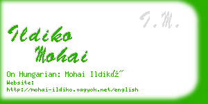 ildiko mohai business card